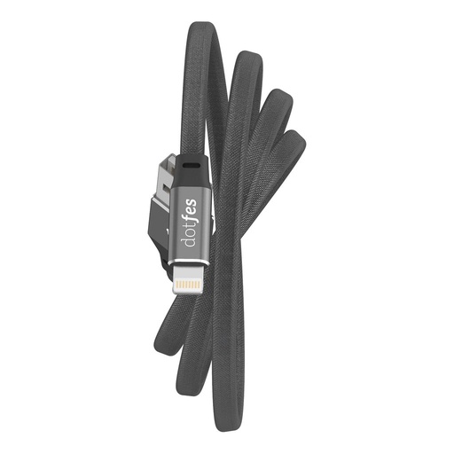 Dotfes A02 LED ze wskaźnikiem lightning kabel, czarny