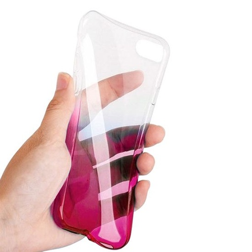 Huawei Y6 2018 ombre etui na plecki (Różowy)