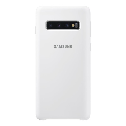 Samsung Galaxy S10 silicone cover fabryczny etui na plecki, biały