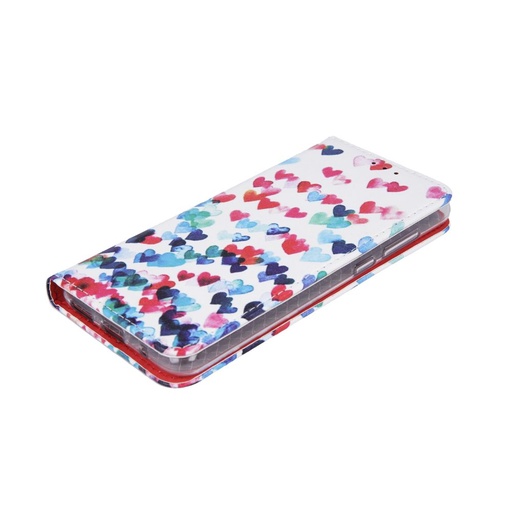 Apple iPhone 7/ 8/ SE 2020/ SE 2022 hearts magnetyczny etui z klapką (serce wzór)