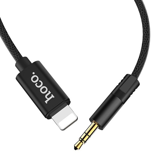 Hoco UPA13 AUX lightning kabel, czarny