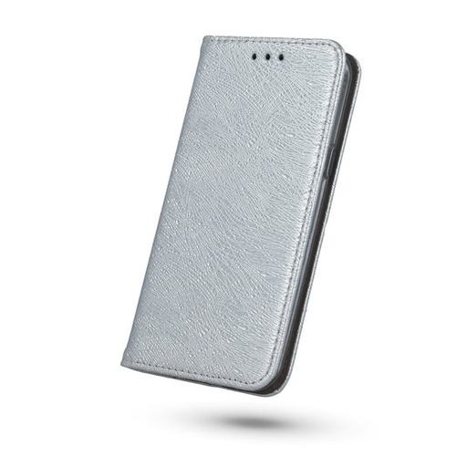 Huawei P10 Lite smart shine magnetyczny etui z klapką, srebrny