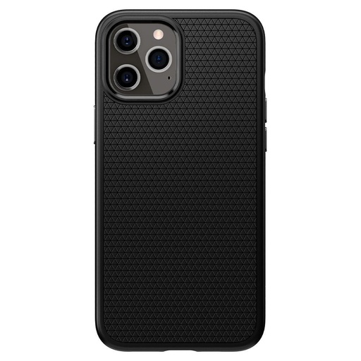 Apple iPhone 12 Spigen liquid air premium etui na plecki (Czarny)