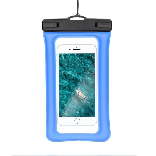 Uniwersalny rozmiar 70x160mm AIRBAG plastik z zamkiem wodoodporny etui (Niebieski)