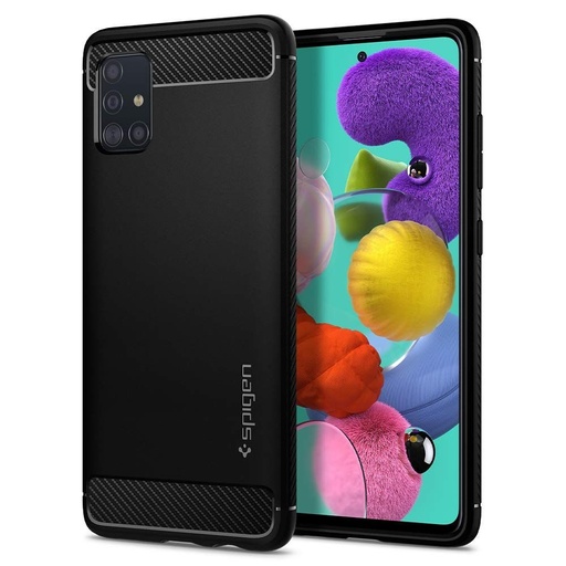 Samsung Galaxy A51 Spigen Rugged armor wstrząsoodporny etui, czarny
