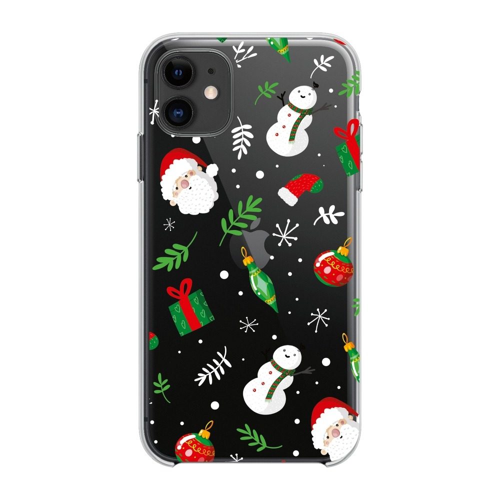 Apple iPhone 7 / iPhone 8 / iPhone SE 2020 / iPhone SE 2022 Winter szilikon hátlap tok (Christmas Mix (Átlátszó))