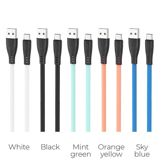 Hoco X42 type-C kabel, silikonowy, 1m, niebieski