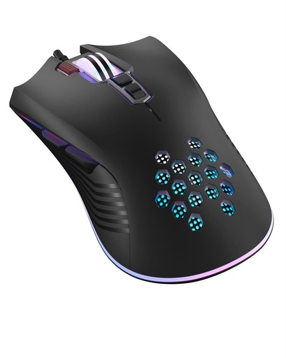XO M3 przewodowy mysz (Czarny) – USB złącze, RGB oświetlenie, „Wolf” design