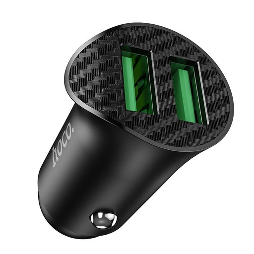 Hoco Z39 samochodowy szybka ładowarka (2 USB port), QC 3.0, 18W, czarny