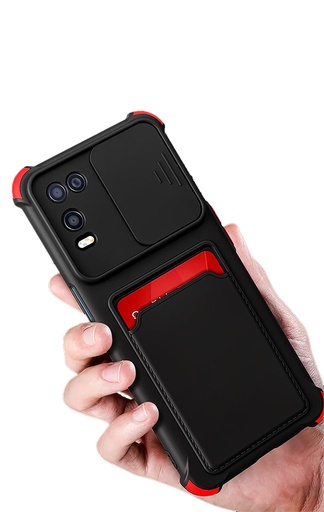 Apple iPhone 12 colored buttons wstrząsoodporny etui na plecki (Czarny)