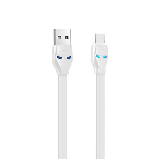 Hoco U14 type-C kabel, 2.4A, LED wskaźnik stanu, 1.2M, biały