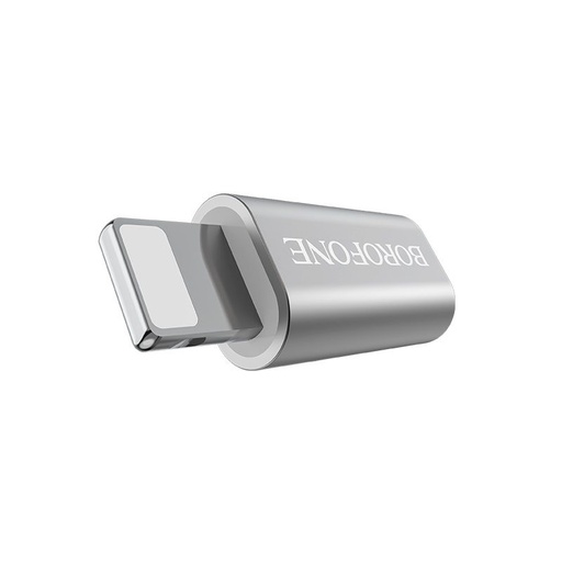 Borofone BV5 przejściówka (microUSB, lightning), srebrny