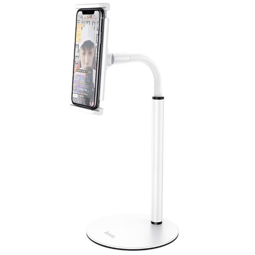 Hoco PH30 biurkowy telefonu i uchwyt na tablet stojak, metal, biały