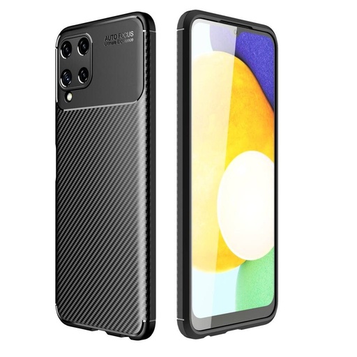 Apple iPhone 12 Mini carbon fiber silikonowy etui na plecki, (Czarny)