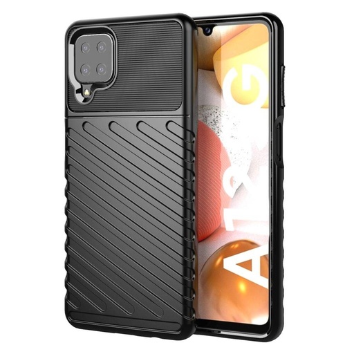 Samsung Galaxy A22 4G thunder etui na plecki, (Czarny)
