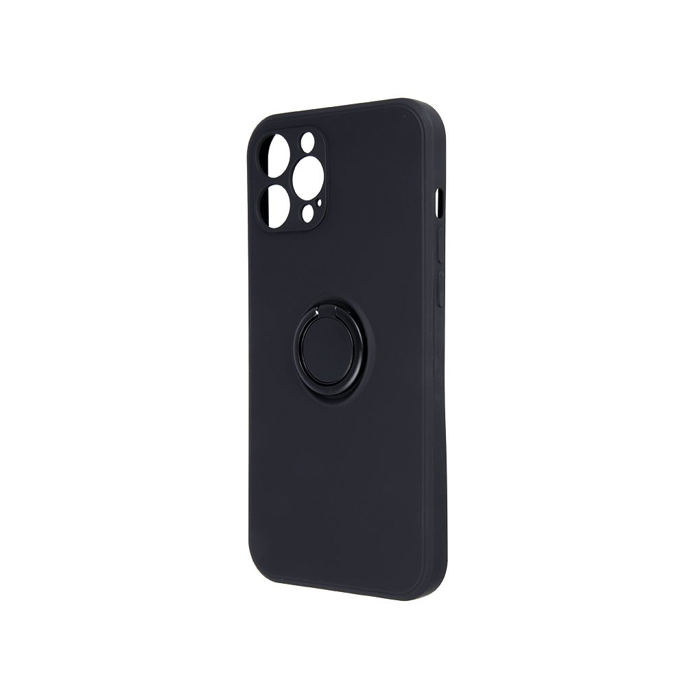 Apple iPhone 7/8/SE 2020/ SE 2022 finger grip mágneses hátlap tok (Fekete)