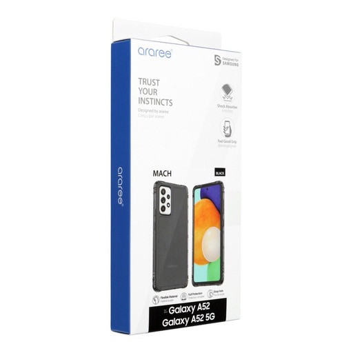 Samsung Galaxy A52 / A52 5G / A52s 5G ARAREE Machszilikon etui na plecki (Czarny)