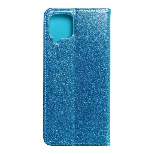 Samsung Galaxy A12 Forcell Shining etui z klapką, (Jasnoniebieski)