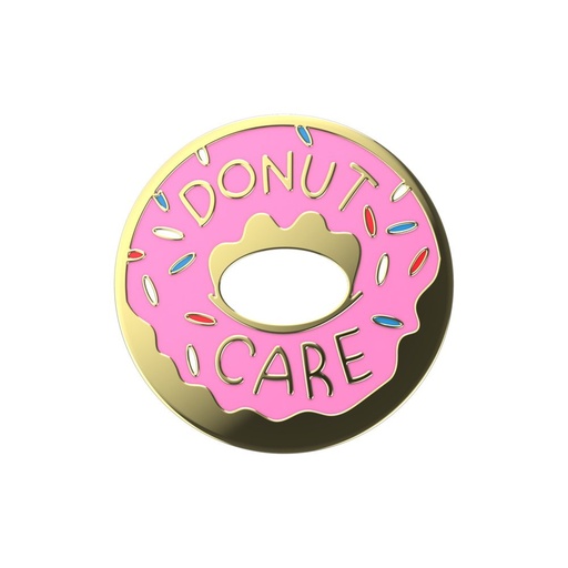 Enamel Donut pop socket, różowy