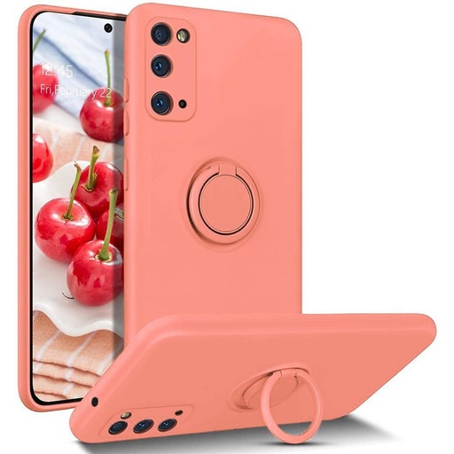 Apple iPhone 12 finger grip magnetyczny etui na plecki (Brzoskwiniowy)
