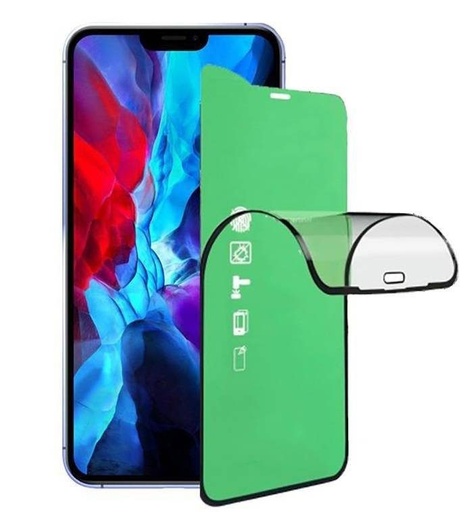 Apple iPhone 13 Pro Max / 14 Plus 9D ceramika szkło hartowane, przezroczysty (czarny ramka)