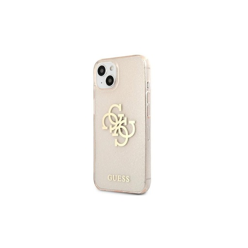Apple iPhone 13 mini Guess TPU Big 4G Full Glitter etui (Złoty) – GUHCP13SPCUGL4GGO