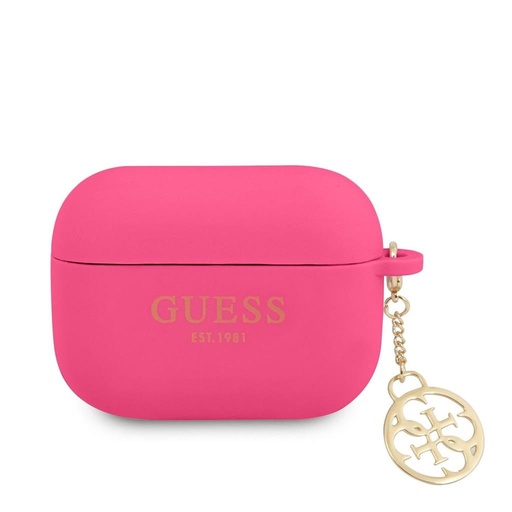 AirPods Pro Guess 4G Charms etui (Różowy) - GUAPLSC4EF