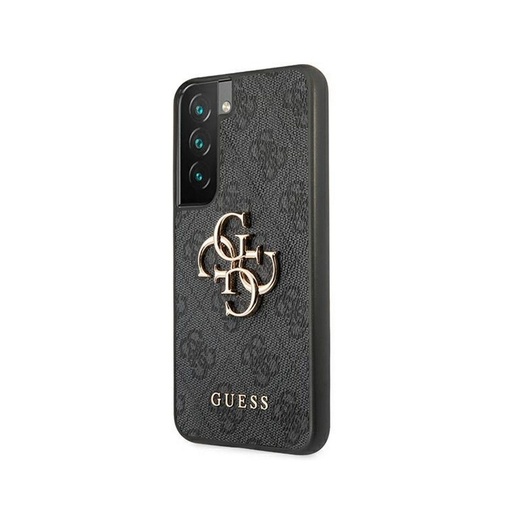 Samsung Galaxy S22 5G GUESS PU 4G Metal Logo etui na plecki (Szary - GUHCS22S4GMGGR)