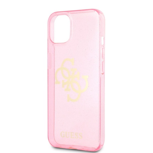 Apple iPhone 13 mini Guess TPU Big 4G Full Glitter etui (Różowy) – GUHCP13SPCUGL4GPI