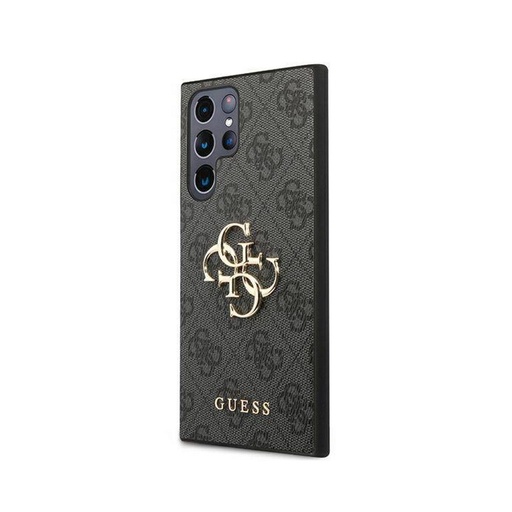 Samsung Galaxy S22 Ultra Guess PU 4G Metal Logo etui (Szary) - GUHCS22L4GMGGR