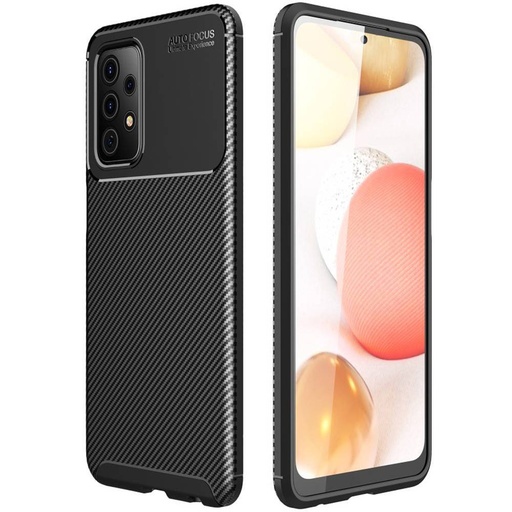 Samsung Galaxy A52 4G/A52 5G/A52s 5G carbon fiber silikonowy etui na plecki (Czarny)
