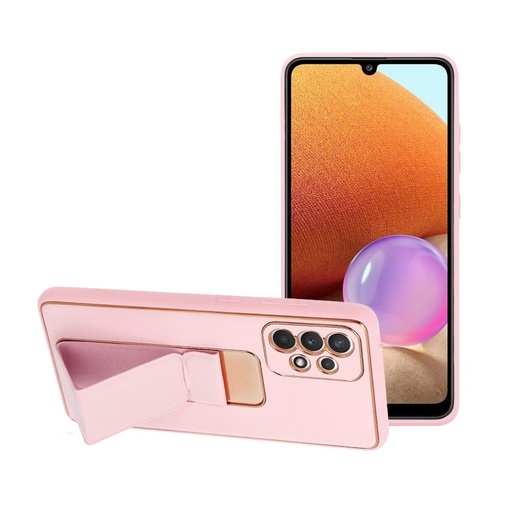 Samsung Galaxy A52 4G/A52 5G/A52s 5G skóra etui ochronne wysuwany ze stojakiem, magnetyczny uchwyt samochodowy kompatybilny (Różowy)