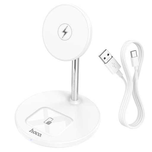 Hoco S23 bezprzewodowy ładowarka, 5W/7.5W/10W/15W magnetyczny bezprzewodowy ładowarka uchwyt, gyors bezprzewodowy stojak ładujący Qi-komp