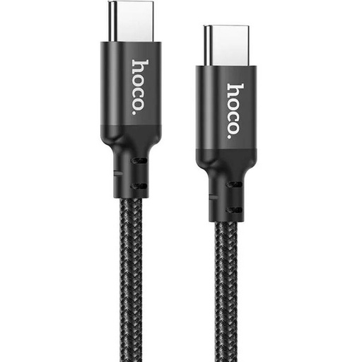 Hoco X14 type-C kabel (PD szybka ładowarka), 1m, Type-C-Type-C 3,0A, 60W biały silikonowy kabel do ładowania, czarny