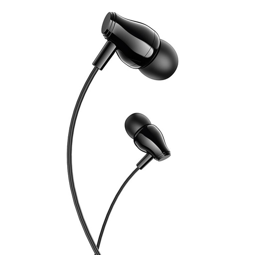 Borofone BM61 przewodowy headset, 3.5mm jack ze złączem, czarny