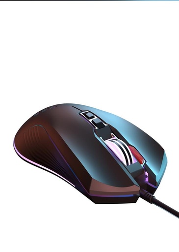 XO M3 przewodowy mysz (Czarny) – USB złącze, RGB oświetlenie, „Wolf” design
