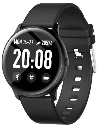 Kivee KVLW02 smartwatch, wodoodporny smartwatch, czarny