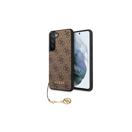 Samsung Galaxy S22 5G Guess 4G Charms etui (Brązowy) - GUHCS22SGF4GBR