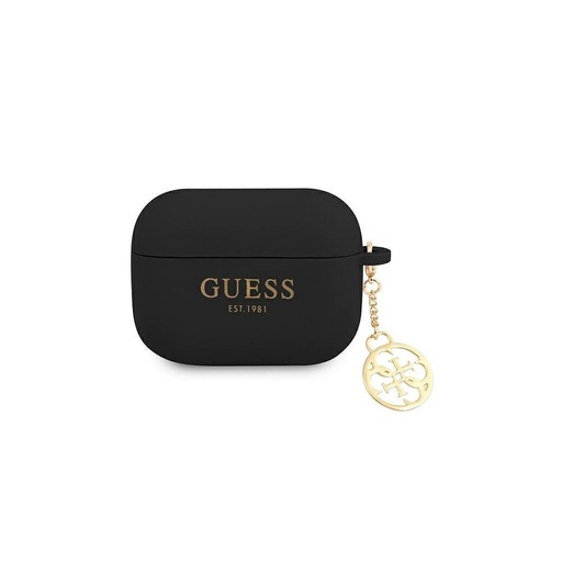 AirPods Pro Guess 4G Charms etui (Czarny) - GUAPLSC4EK