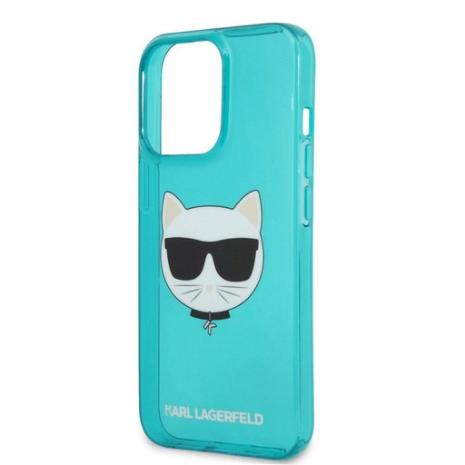 Apple iPhone 13 mini Karl Lagerfeld Choupette Head etui (Niebieski) – KLHCP13SCHTRB