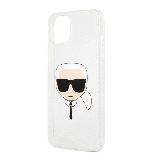 Apple iPhone 13 mini Karl Lagerfeld Karl Glitter etui (Srebrny) – KLHCP13SKHTUGLS