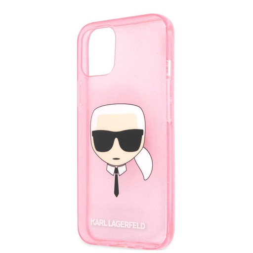 Apple iPhone 13 mini Karl Lagerfeld Karl Glitter etui (Różowy) – KLHCP13SKHTUGLP