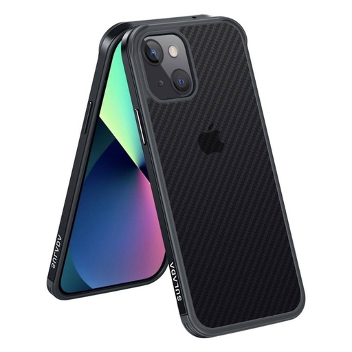 Apple iPhone 13 Mini Sulada carbon fiber etui na plecki (Czarny)