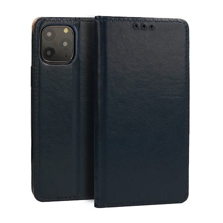 Apple iPhone 12/12 Pro oryginalny skóra etui z klapką (Niebieski)