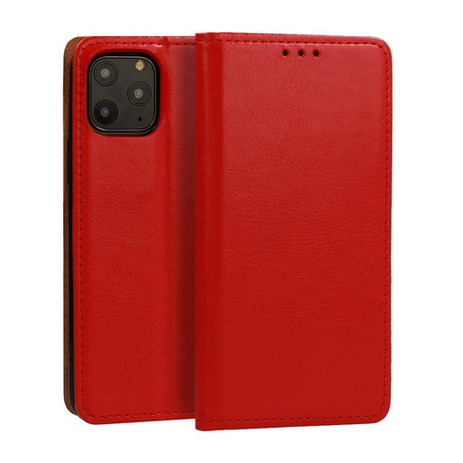Samsung Galaxy S22 oryginalny skóra etui z klapką (Czerwony)