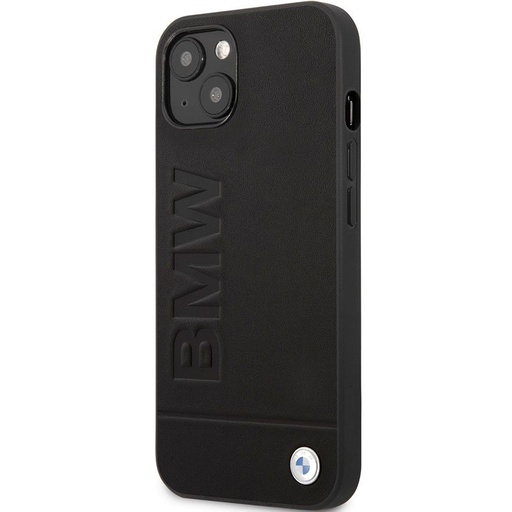 Apple iPhone 13 mini BMW Leather Hot Stamp etui (Czarny) - BMHCP13SSLLBK