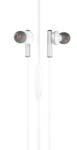 XO EP32 przewodowy słuchawki, z mikrofonem, 3,5mm Jack ze złączem, biały