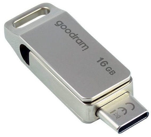 ODA3 0160S0R11 16GB USB 3.2 USB-C pendrive, szary