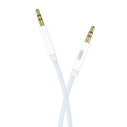 XO NB-R211C 3.5 mm–3.5 mm audio kabel (Biały–Niebieski)