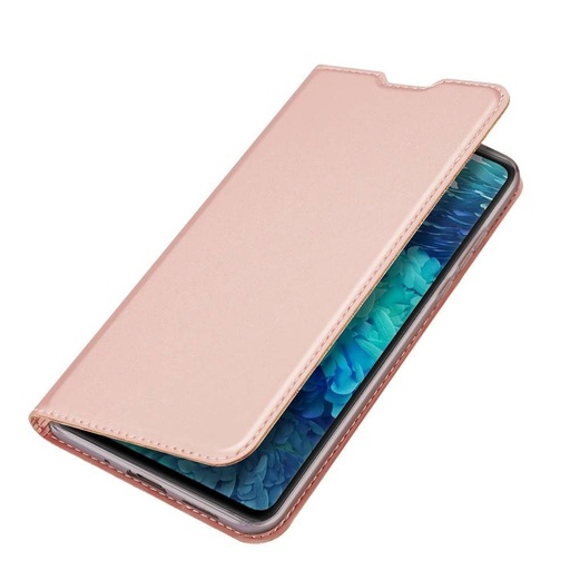 Apple iPhone 12/12 Pro DUX DUCIS skin skóra etui z klapką (Różowy)